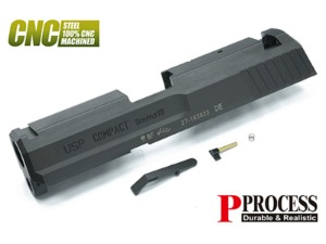 가더 스틸 CNC 슬라이드 세트 Steel CNC Slide Set for MARUI USP Compact (블랙) / USP-35(BK