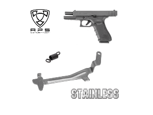 Glock 17 Reinforced Trigger Push Bar / Stainless